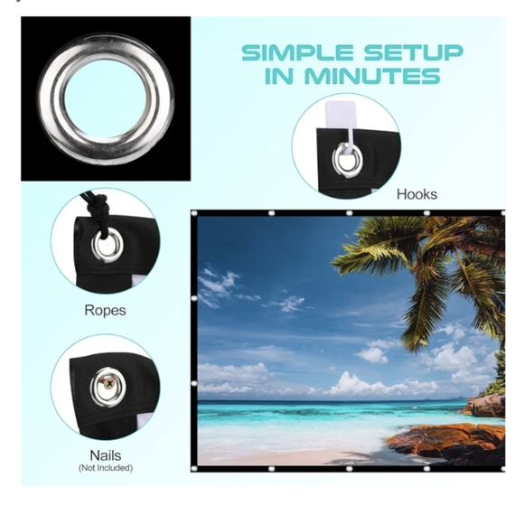 PROJECTOR SET | video beamer + 100" Screen - Picture 7 of 9